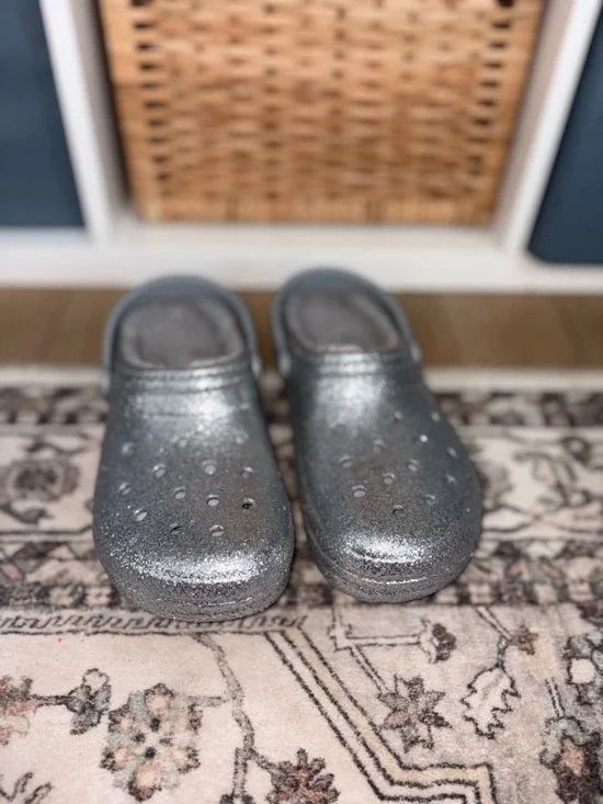 CROCS Glitter Fuzz-Lined brand new - Picture 4 of 7